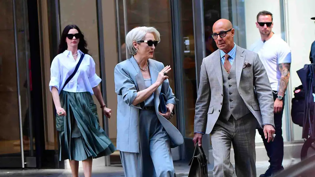 مریل استریپ و ان هتوی در فیلم The Devil Wears Prada 2