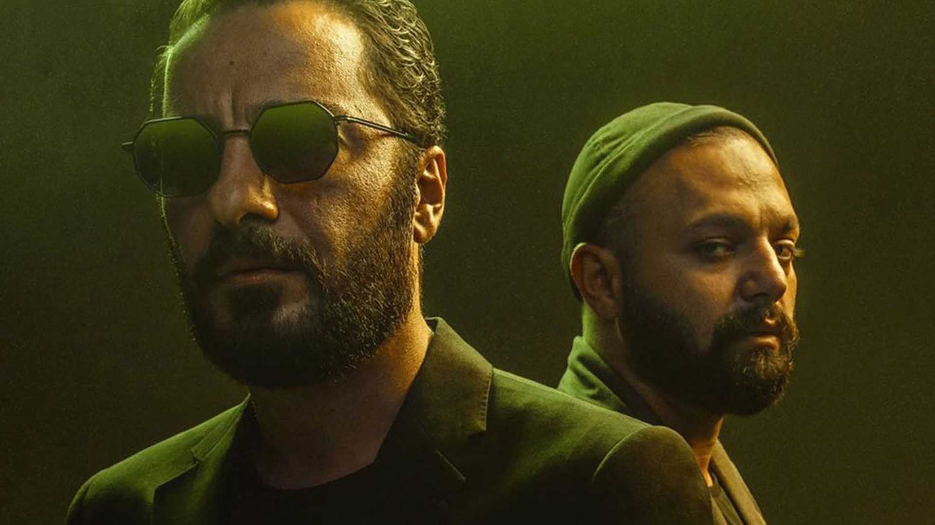 صابر ابر و نوید محمدزاده در سریال قورباغه