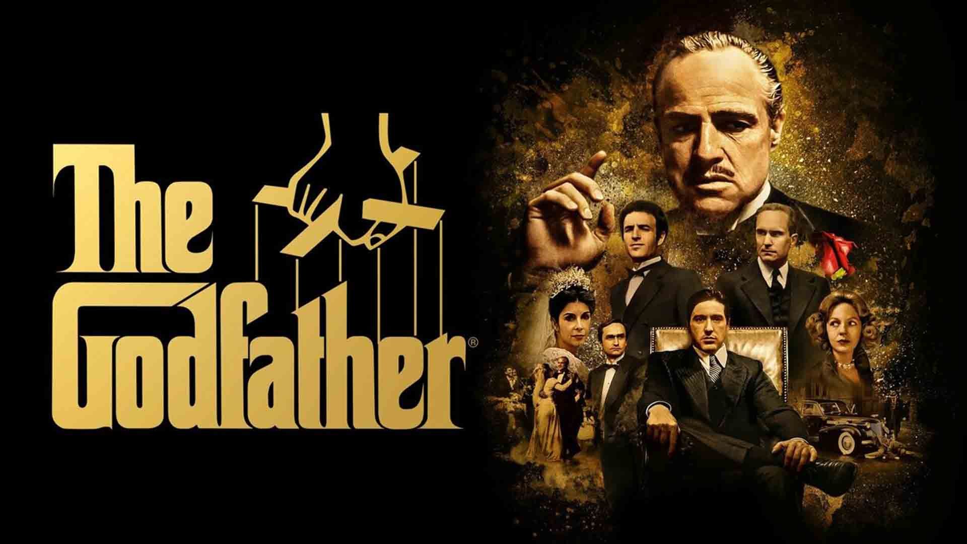تمام بازیگران مهم و اصلی فیلم The Godfather در پوستر این فیلم 