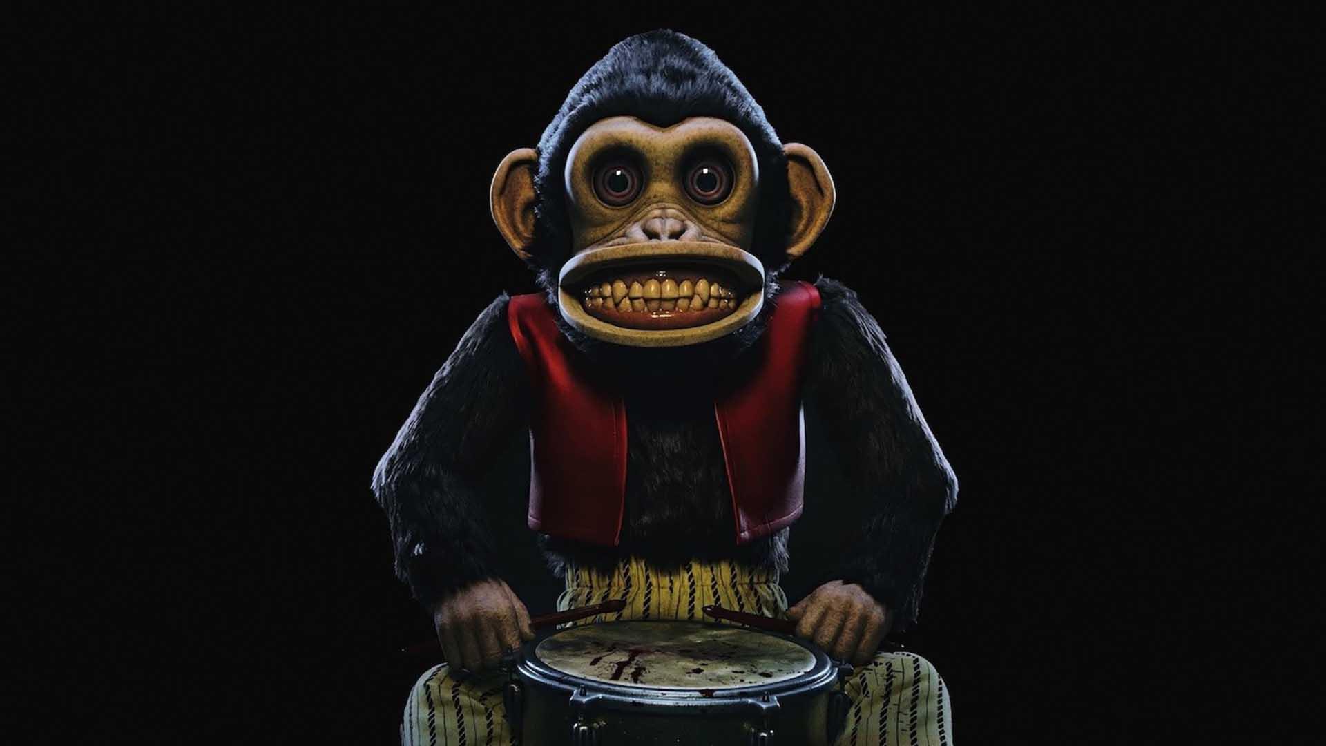عروسک ترسناک میمون با طبل خود در فیلم The Monkey