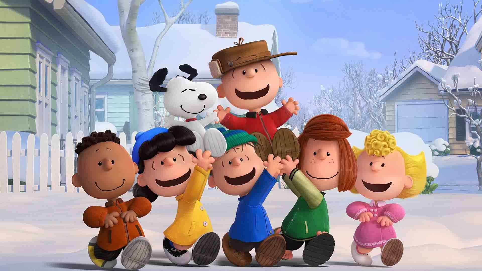 چارلی براون خوشحال و دوستانش در انیمیشن The Peanuts Movie