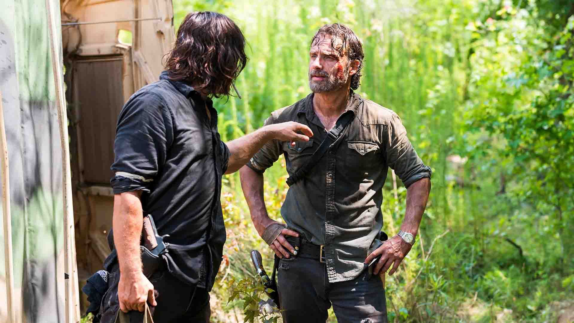 ریک گرایمز و دریل دیکسون در سریال The Walking Dead