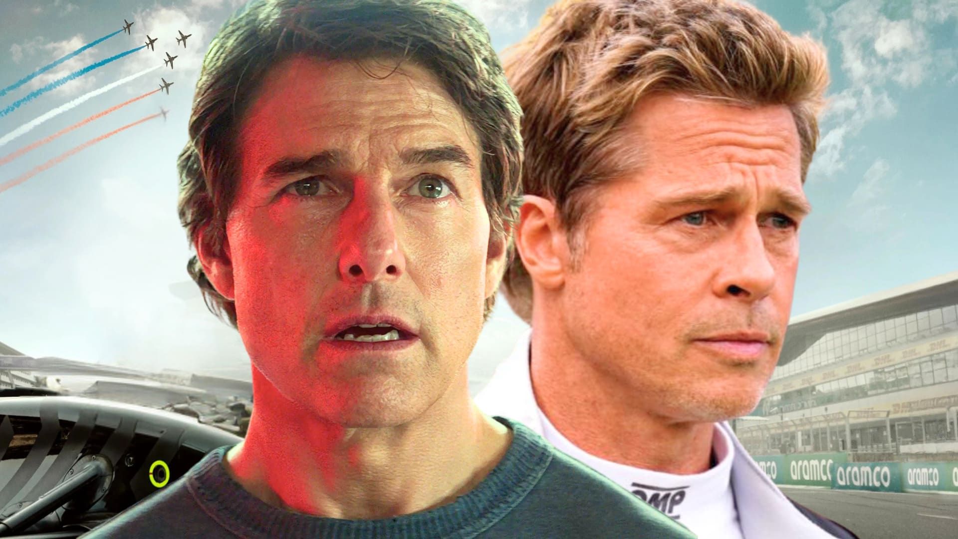 تصویر تام کروز و برد پیت بازیگران مطرح هالیوود