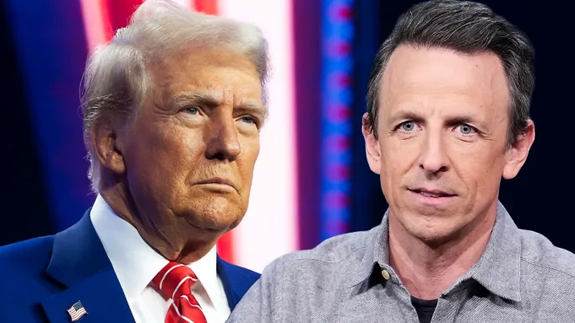 تصویر دونالد ترامپ و ست مایرز