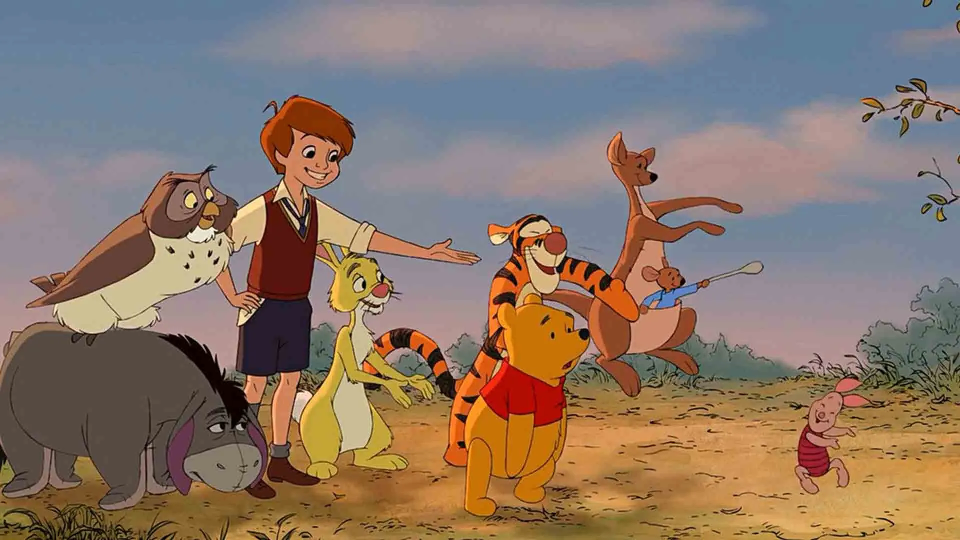 شخصیت‌های مختلف انیمیشن Winnie The Pooh در کنار هم