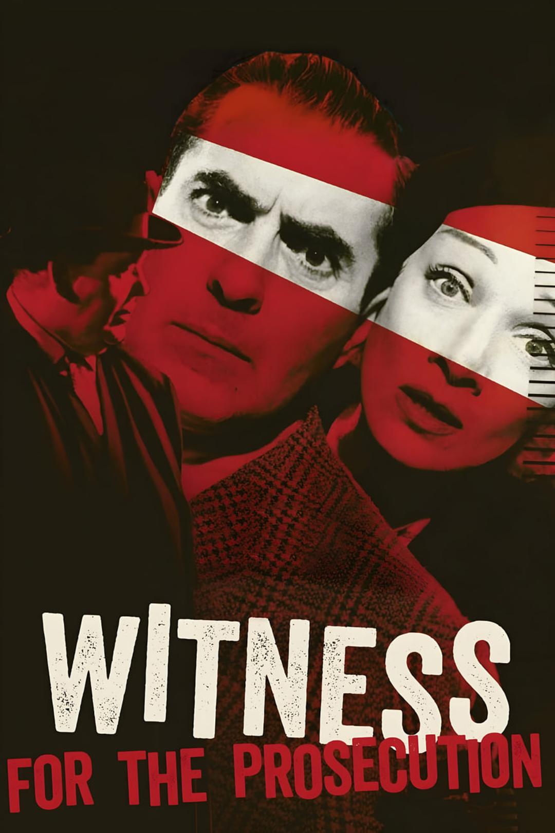 پوستر فیلم شاهد برای دادستان (Witness for the Prosecution) با چهره‌های بازیگران
