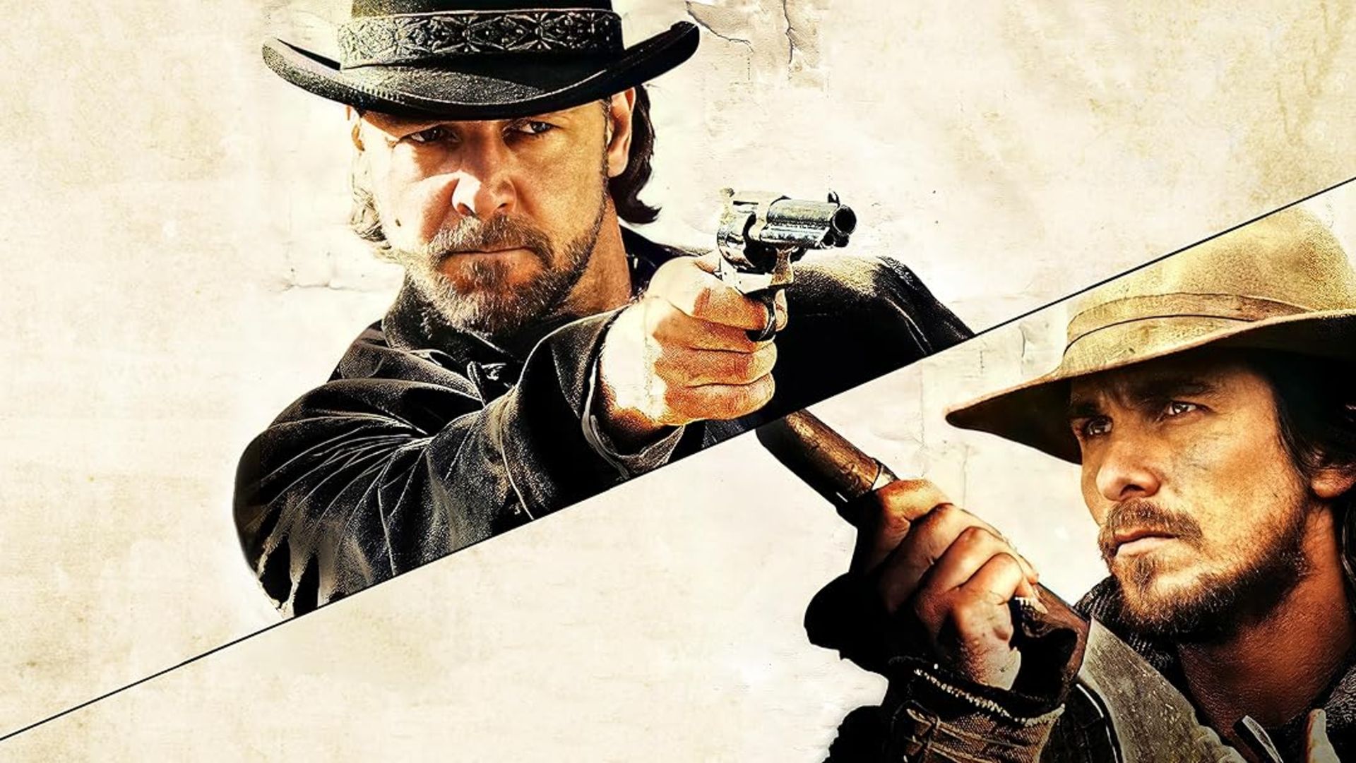 کریستین بیل و راسل کرو در فیلم 3:10 to Yuma (2007) ‏
