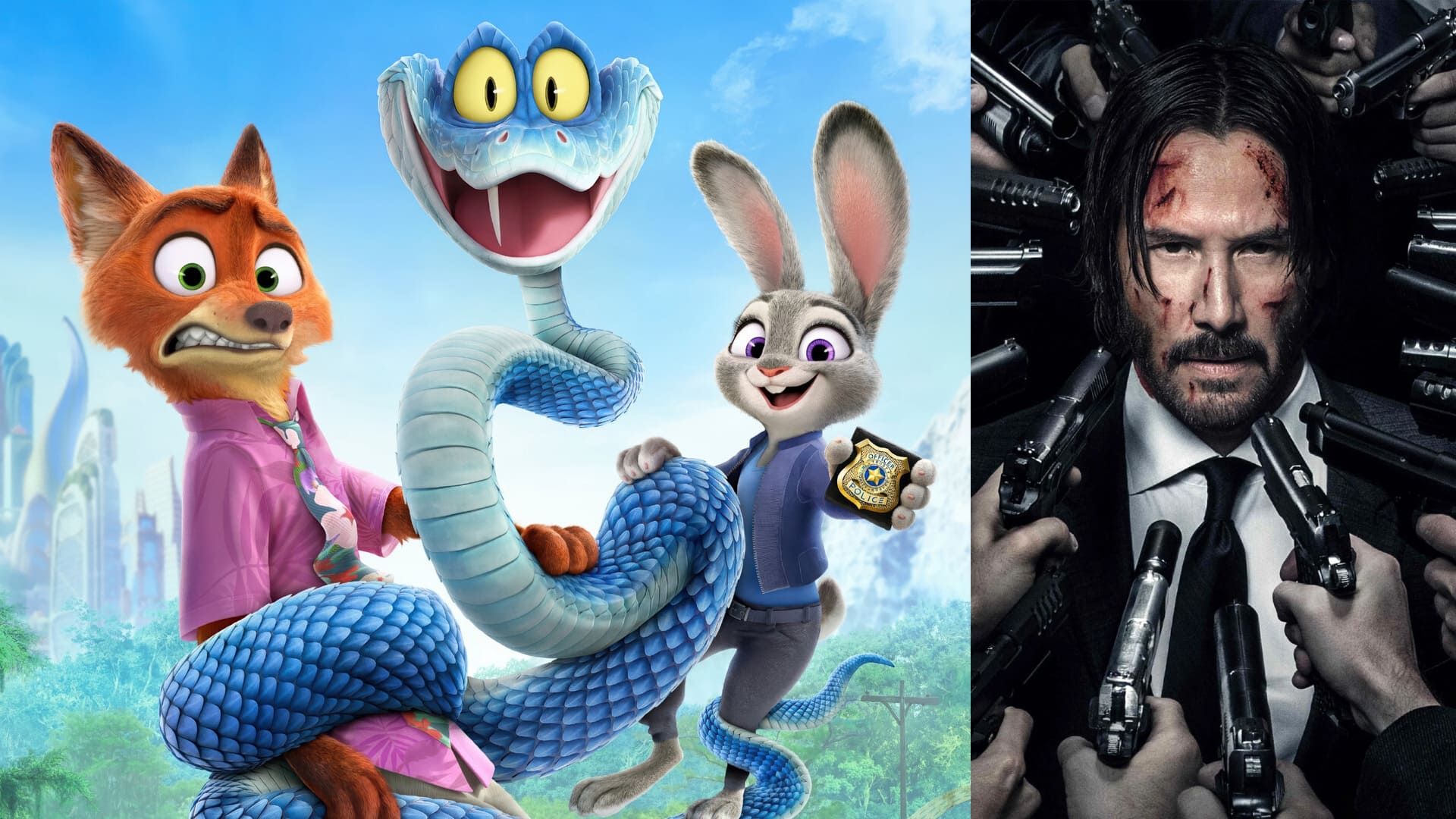 زوتوپیا ۲ و جان ویک با بازی کیانو ریوز